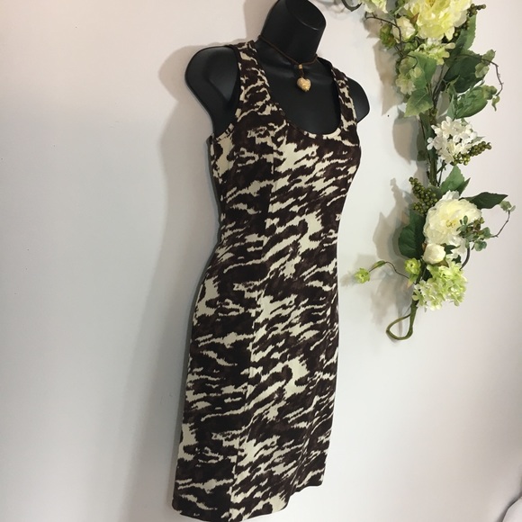 Michael Kors Animal Print Dress Sz 00 - Picture 4 of 8